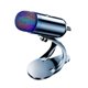 thumbnail image 1 of Micrófono de condensador USB de escritorio para podcasting, ideal para grabar con el teléfono o la computadora. con luces RGB, 1 of 9