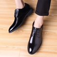 thumbnail image 3 of Zapatos de cuero transpirables para hombre, zapatos informales de cuero suave negro con parte inferior suave para primavera y otoño, ropa Formal de negocios para padrino, 3 of 5