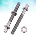 thumbnail image 3 of 2 Pcs Vis de Montage de Tambour 60mm en Acier Inoxydable Durables avec Rondelles pour Crampons de Tambour (Argent), 3 of 8