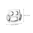 thumbnail image 2 of HINTRMENT 2 Pcs Assiettes en Acier Inoxydable pour Tout-Petits avec Conception Compartimentée Usage Extérieur, 2 of 8