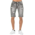 thumbnail image 2 of TAIAOJING Men's Shorts Jeans Summer Ripped Personality Retro High Stretch Denim Pants, 2 of 9