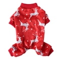 thumbnail image 1 of Pijama de sudadera con patrón navideño para perros pequeños y medianos, ropa navideña, mono de Año Nuevo para perro, suéteres de lana Coral, abrigo cálido brillar Hogar, 1 of 5