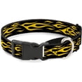 thumbnail image 1 of Buckle-Down Flame Yellow Martingale Dog Collar, 1" Wide-Fits 9-15" Neck-Small 1" Wide - Fits 9-15" Neck - Small Multicolor, 1 of 3