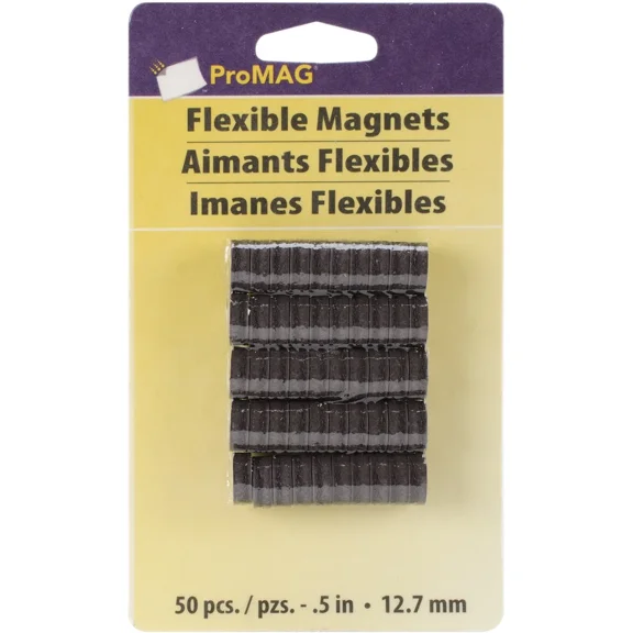 Promag Flexible Round Magnets 50/Pkg-.5"