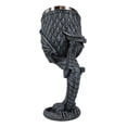 thumbnail image 5 of Archaic Gray Stone Dragon Atlas Bearing Globe Of Scales Wine Goblet Chalice Cup, 5 of 8