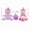 Pink, variant on 2 Pack Adorable Big Bear Shape Balloons - Happy Birthday Foil Balloons for Pet Birthday Celebrations