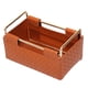 thumbnail image 4 of Cesta de almacenamiento Caja de almacenamiento Cesta de alimentos multifunción Contenedor de artículos diversos Maquillaje Marrón, 4 of 9