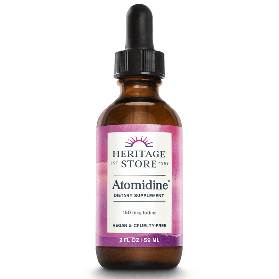 HERITAGE STORE Atomidine, Drops, Unflavored (Btl-Glass) | 2oz | 60 Day Money Back Guarantee