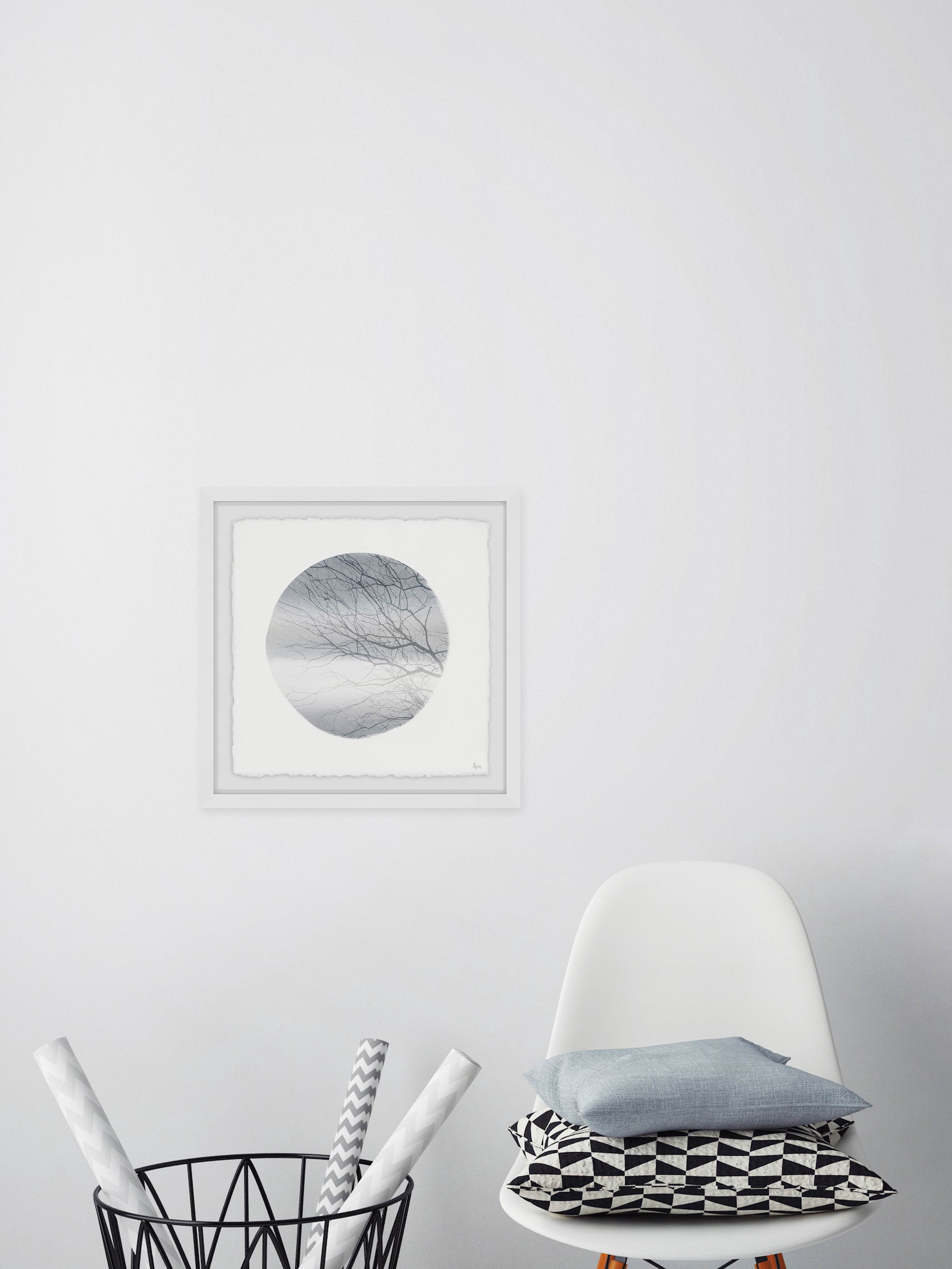 Tree in the Dusk Framed Painting Print