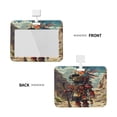 thumbnail image 2 of Cauagu Tribal Futuristic Warrior for ID Badge Holder,Badge Holder with Windows Key Card Work Badge Sleeve for Office/ Factory/ID Credit Cards/Proximity Key Cards, 2 of 7