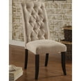 thumbnail image 4 of 24/7 Shop At Home Sam Set of 2 Fabric Side Chair in Ivory, 4 of 4