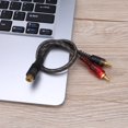 thumbnail image 2 of Cable Audio 27cm 1 RCA a 2 RCA Splitter para Car System 5pc JShteea El nuevo, 2 of 3