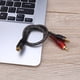 thumbnail image 1 of 1 cable divisor de 27 cm, 1 RCA hembra a 2 RCA macho para sistema de Audio de coche, 1 of 3