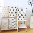 thumbnail image 2 of relayinert Portable Double Washing Laundry Basket Tank Storage Bin Handle Closet Toy Box Container Cylinder Organizer, 2 of 9