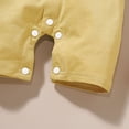 thumbnail image 4 of Aayomet Long Sleeve Bodysuit Baby Boy Baby Short-Sleeve Bodysuit Baby Layette Essentials Giftset Clothing Set,Yellow 0-3 Months, 4 of 5