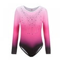 thumbnail image 1 of Girls Leotards Gymnastic Ballet Onesies Stretchy Colorful Shiny Dancewear Leotard for Kid Girl, 5-12 Years, 1 of 7