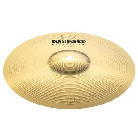 Brass Cymbals with Straps, Handheld 10" Pair — for Classroom Music, (NINO-BR25)