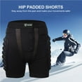 thumbnail image 2 of Acolchados De Cadera Pantalones Cortos De Protección Contra Impactos Pantalones Protectores De Glúteos Snowboard Patinaje Esquí Eigraketly OD009948-00, 2 of 7