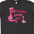 thumbnail image 4 of Inktastic My Grandma Loves Me Girls Dinosaur Youth T-Shirt, 4 of 5