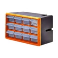 thumbnail image 1 of Cajonera de almacenamiento Strade Fareast Limited organizador de cuentas caja de herramientas cuadrícula pequeña naranja 12, 1 of 8