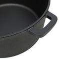 thumbnail image 2 of Pre-Seasoned Cast Iron Dutch Oven, 2-in-1 Deep Pot with Skillet Lid, 5 Quart Camping Cookware with Dual Handles & Silicone Handle Covers for Campfire Cooking, BBQ, Baking, 2 of 16