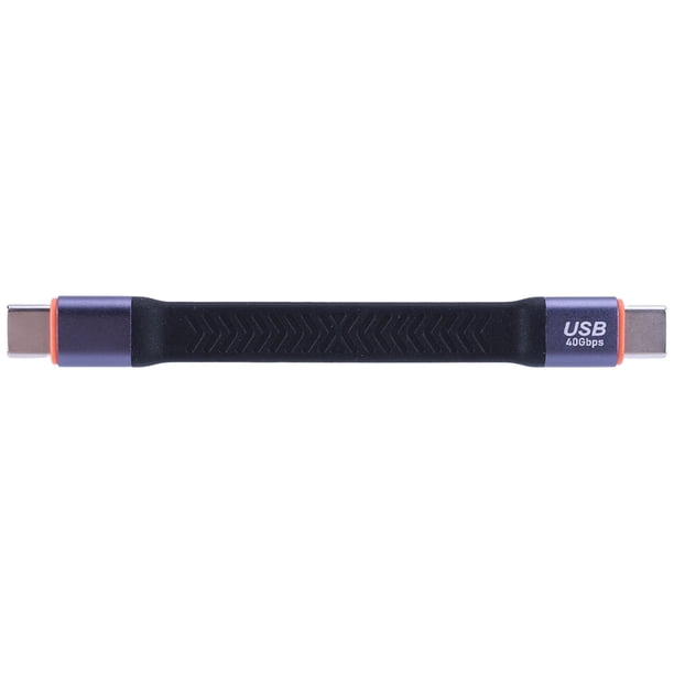 PD100W USB C para mecanografiar C Cable corto 20V 5A USB3.2 Cable USB corto de carga rápida