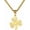 gold, variant on Irish Shamrock Necklace Celtic Trinity Knot Pendant Necklace Three Leaf Clover Celtic Jewelry Good Luck Clover Charm St. Patrick's Day Accessory for Women