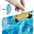 thumbnail image 3 of FMSHPON Starfish Wave Clipboard Hardboard Wood Nursing Clip Board and Pull for Standard A4 Letter 13x9 inches, 3 of 7
