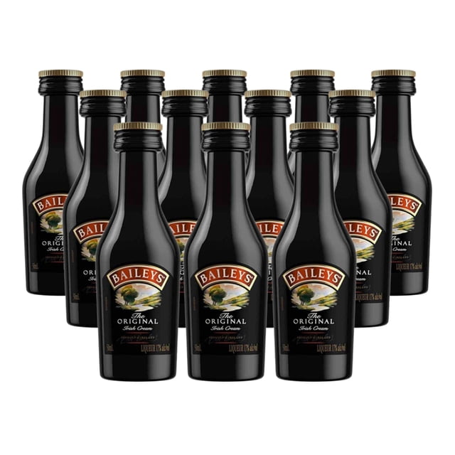 12 Pack Crema de Whisky Baileys Miniatura 50 Ml Baileys Crema de Whisky