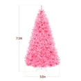 thumbnail image 2 of Best Choice Products 7.5ft Pre-Lit Pink Christmas Tree, Artificial Holiday Decoration w/ 1,350 Branch Tips, 550 Lights, 2 of 9