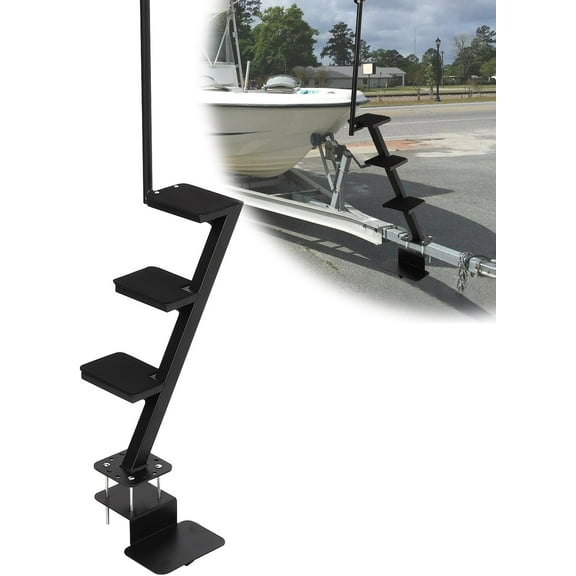 Trilenars 3-Step Heavy-Duty Boat Trailer Steps with Handle,3-Step
