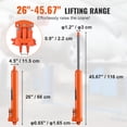 thumbnail image 3 of VEVOR Hydraulic Long Ram Jack, 8 Ton Engine Hoist Cylinder with Double Piston Pump And Clevis Base, Hydraulic Ram Cylinder for Engine Lift Hoists, Hydraulic Garage/Shop Cranes, Mechanical, Farm, 3 of 9