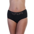 thumbnail image 3 of Angelina Classic Cotton Mid-Rise Brief Panties with Lace Waist Accent (12-Pack), 3 of 5