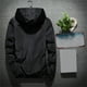 thumbnail image 4 of Chaqueta Umfun para hombre, regalo de otoño, impermeable, cortavientos, transpirable, con capucha, color negro, talla 2XL, 4 of 5