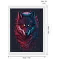 thumbnail image 2 of Diamond Art Kits for Adults, Cool Wolf HeadDiamond Painting Kits for Beginners, Frameless Round 5D Full Drill Diamonds Art Gem Art Crafts Home Decor Gifts, 2 of 8