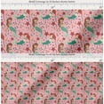 thumbnail image 2 of Soimoi Cotton Voile Fabric Mermaid & Starfish Ocean Printed Fabric 1 Yard 56 Inch Wide, 2 of 7
