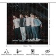 thumbnail image 2 of 4 Piece One Music Direc-,Ti0n Shower Curtain Sets with Rugs, Toilet Lid Cover, Bath Mat and 12 Hooks, Waterproof Shower Curtain Set for Bathroom, 2 of 8