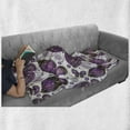thumbnail image 6 of Natural Soft Flannel Fleece Throw Blanket, Butterflies with Paisley Motif on Wings Flowers Art Print, Cozy Plush for Indoor and Outdoor Use, 50" x 60", Purple White Lilac, by Ambesonne, 6 of 6