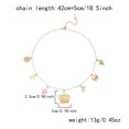 thumbnail image 2 of PISONIC Women Boho Imitation Pearl Beaded Choker Necklace, Gold‑Tone Multi Charms Necklace with Flower, Butterfly, Sun, Cactus & Leaf Pendants, Sweet Summer Casual Statement Jewelry for Ladies, 2 of 5