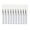 thumbnail image 2 of Beauty Applicator, Transparency Handle Portable 10pcs Silicone  Brush  For Home, 2 of 8