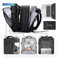 thumbnail image 4 of Ryden Mochila para portátil de 17 pulgadas Bolsa impermeable Bolsa de viaje con capa de recarga USB Anti-Mola-yogu, 4 of 5