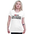 thumbnail image 3 of Love My Tattooed Boyfriend Romantic Womens Fitted Plus Size Graphic Tee Brisco Brands 2X, 3 of 5