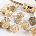 thumbnail image 3 of Elite Brass-sello de sellado de cera con iniciales del alfabeto Retro, 26 letras A-z, sello de cera para decoración de postes, fabricación de tarjetas Diy, 3 of 5