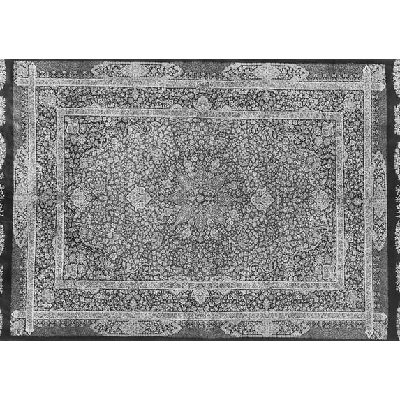 Ahgly Company Indoor Rectangle Persian Gray Traditional Area Rugs, 8' x 12'