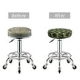thumbnail image 5 of Kdxio Camouflage Dinosaur Print Stool Covers Round,Stretch Round Bar Stool Covers Washable Bar Stool Cushion Slipcover for 12-15 Inch Chair, 5 of 7