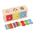 thumbnail image 2 of Shape Sorting Toy with Color Matching, Learning Activity Box for Toddlers, Wooden Educational Game Enhancing Fine Motor Skills Hand Eye Coordination, 2 of 7