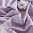thumbnail image 7 of 100% Cotton Comforter Set – Lavender Purple, Linen-Like Texture, Super Soft & Breathable Lightweight Bedding Set, 3-Piece Durable Percale Comforter for All Seasons, 7 of 7