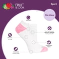 thumbnail image 3 of Fruit of the Loom Cushion Everyday No-Show Socks for Women, White Assorted, Sizes 8-12 (10-Pack), 3 of 4