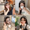 thumbnail image 3 of Pack of 2 Hairband Headbands for Women Plaid Hair Accessories for Women Black and White Check Headband Hair Hoop for Girls, 3 of 5