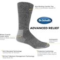 thumbnail image 4 of Calcetines Dr. Scholl's Advanced Relief Casual Crew para hombre, 2 pares, 4 of 5